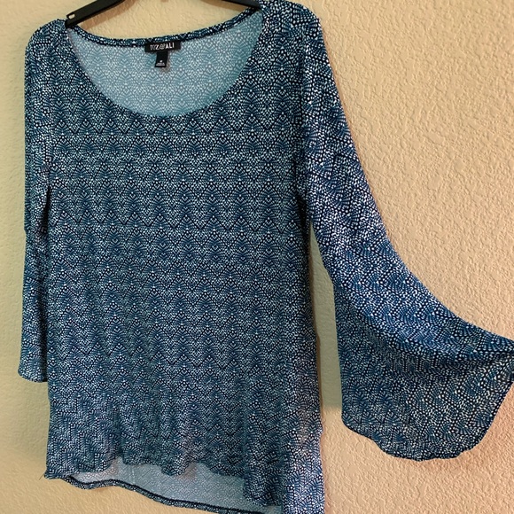 Blue patterned dress shirt - Picture 3 of 6